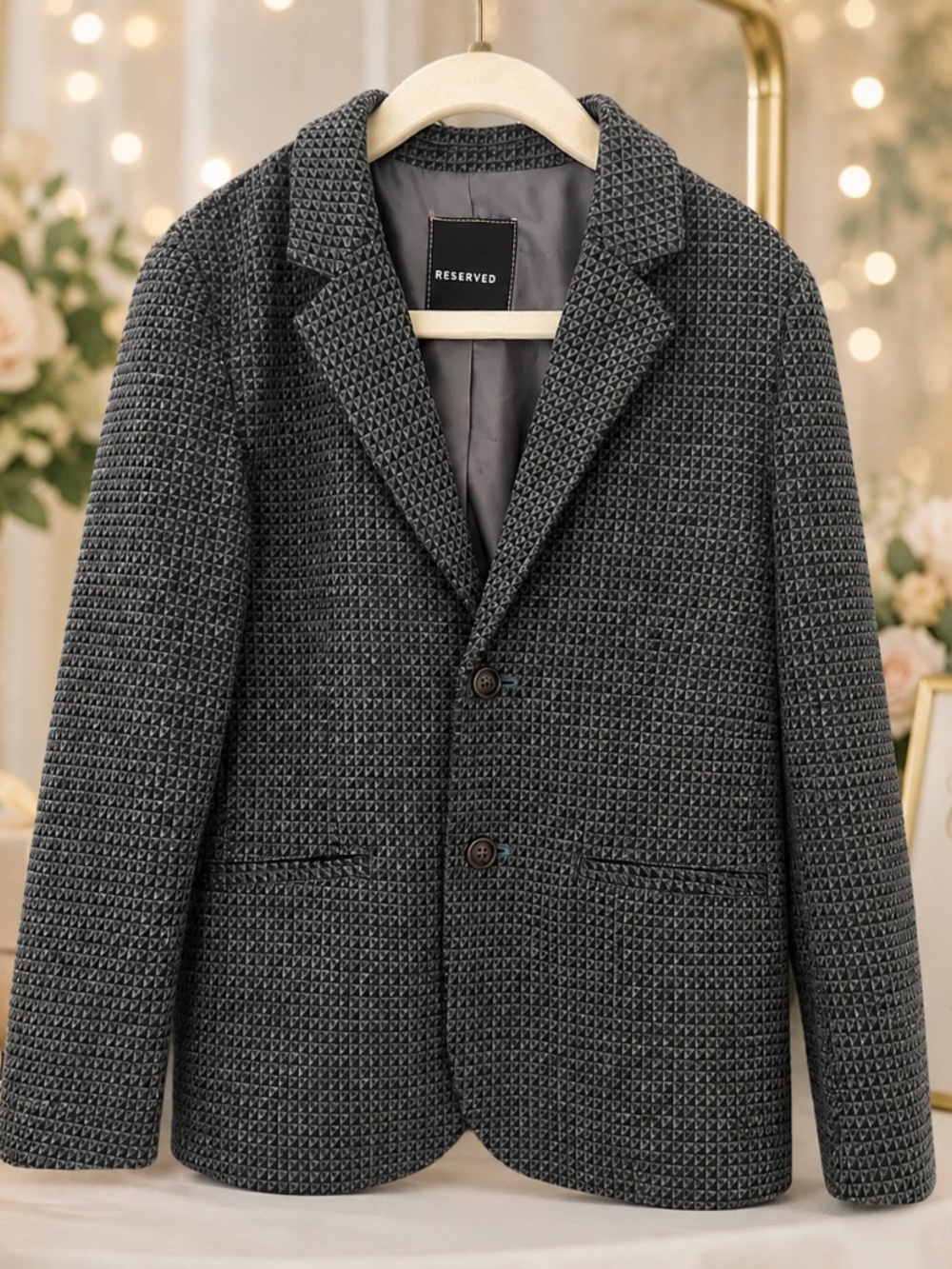 Reserved Boys Textured Blazer Jacket | Size 3–4Y